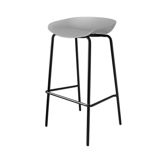 elevenpast Bar stool Grey Replica Hay Bar Stool Metal Frame