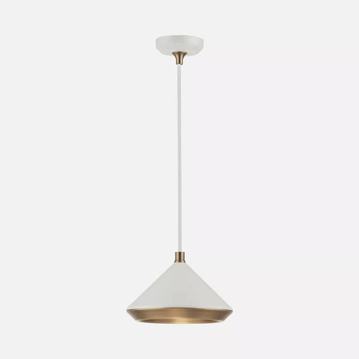 elevenpast Pendant White & Gold Bondo Pendant Light | White & Gold or Black & Gold BEVEL PENDANT LIGHT WHITE