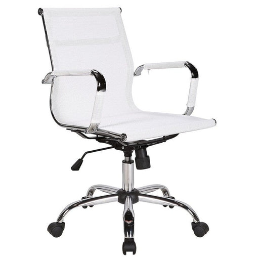 elevenpast White Elite Office Mid Back Mesh CAGEF8112LWHITE