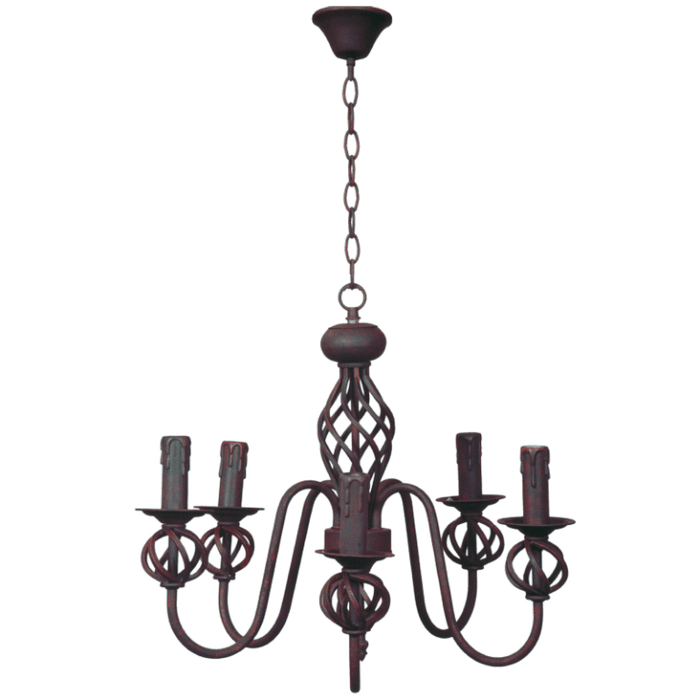 elevenpast Chandeliers Wrought Iron 5 Chandelier