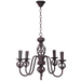 elevenpast Chandeliers Wrought Iron 5 Chandelier