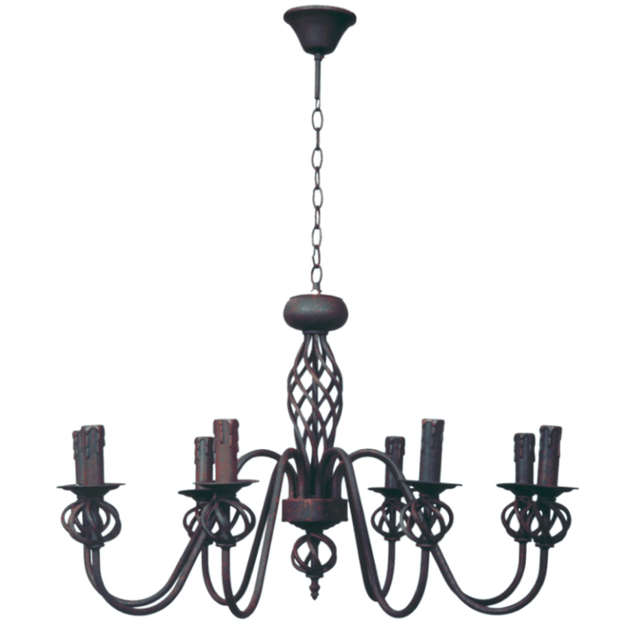 elevenpast Chandeliers Wrought Iron 8 Chandelier