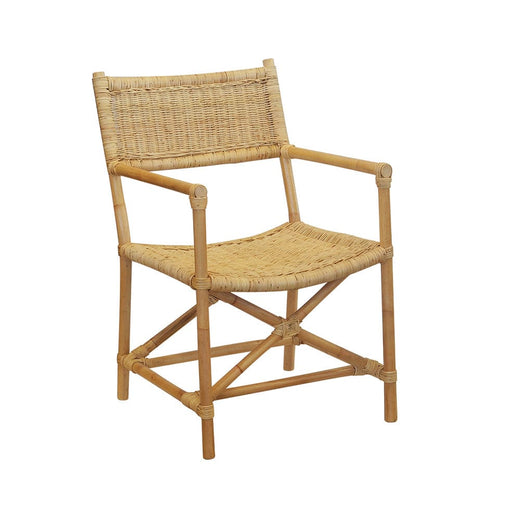 elevenpast Chairs Director Armchair - Wood & Rattan CHAIR DIRECTOR NATURAL