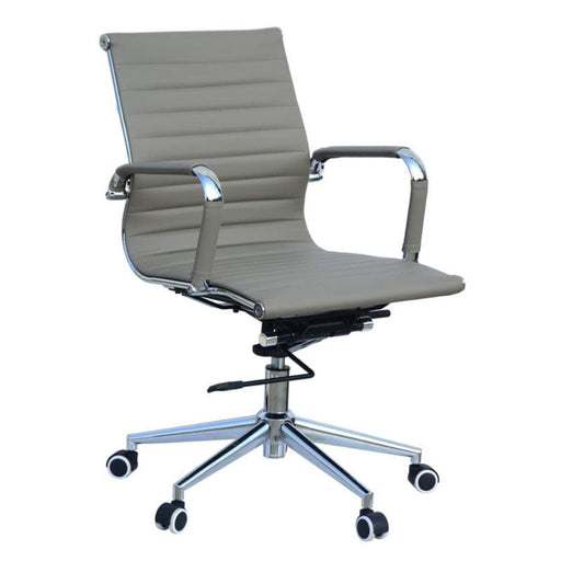 elevenpast Dark Grey Elite Mid back Office Chair GEF8101L GY CAGEF8101LPUDGY