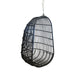 elevenpast Chairs Hanging Pod Chair - Black Synthetic Rattan HANGINGPODBLACK