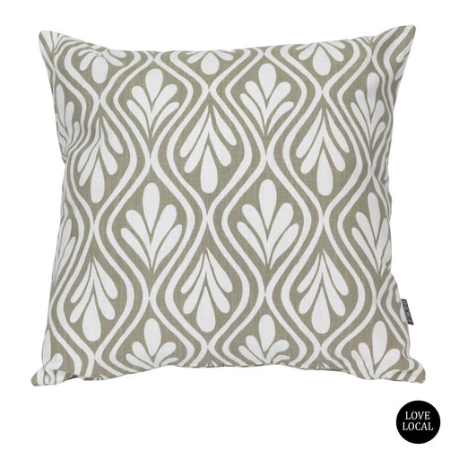 elevenpast Scatter Cushions Taupe Indigi Henna Leaves Cushion Cover