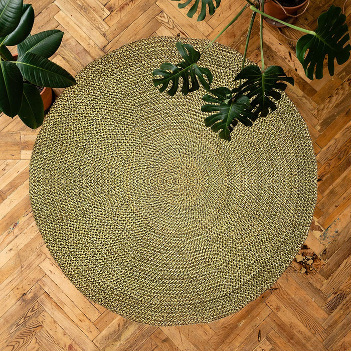 Large Rounded Grass Rug Lutindzi Grass Rug Round 200cm– elevenpast