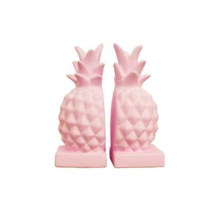 elevenpast Accessories Pink Pineapple Bookends Set