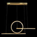 elevenpast Pendant Gold Pendulum LED Pendant Light  in Gold or Black K-LED-300/GD