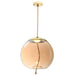 elevenpast lighting Gold/Amber LED Orb Pendant