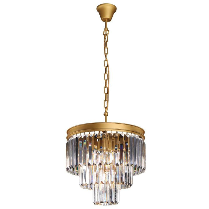 elevenpast Gold Small Palace Smoke or Clear Crystal Chandelier KLCH-6515/4-SG