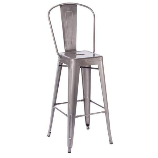 elevenpast Galvanised Replica Tolix Barstool