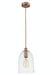 elevenpast Copper Pendant with Clear Glass Bell