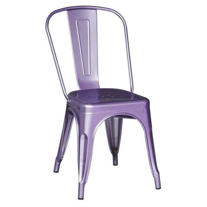 elevenpast Purple Metalic Tolix Chair