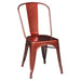 elevenpast Red Metalic Tolix Chair