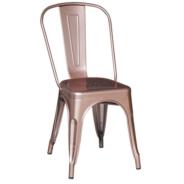 elevenpast Rose Gold Metalic Tolix Chair