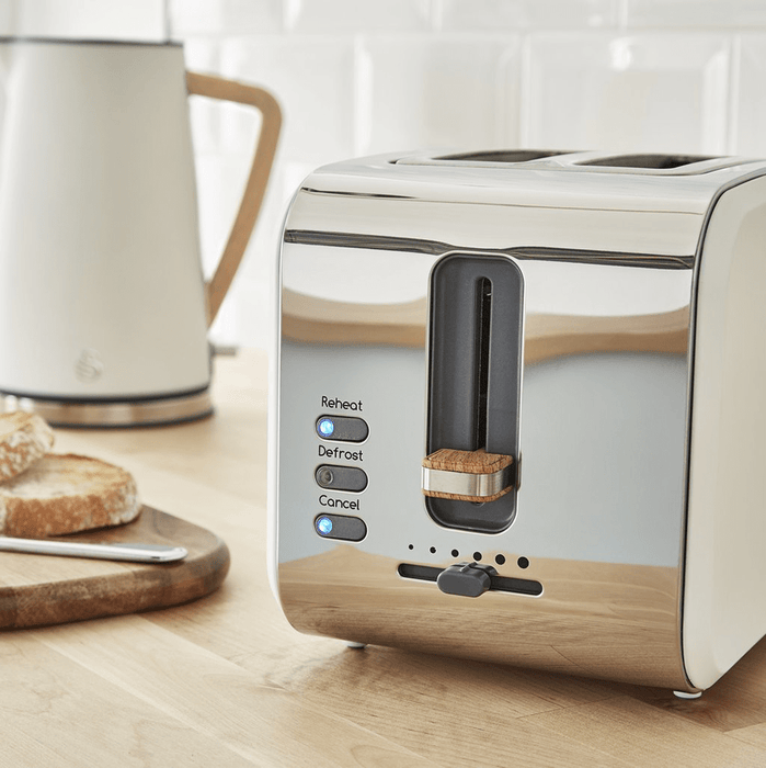 elevenpast Swan Nordic White Kettle and 2 slice Toaster Pack