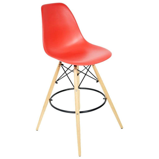 elevenpast Red Replica Eames Bar Stool