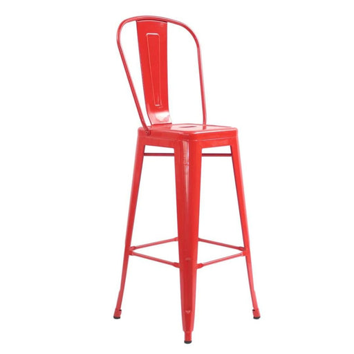 elevenpast Red Replica Tolix Barstool