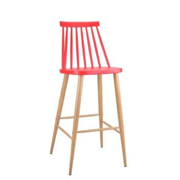 elevenpast Light Red Cafe Bar Chair