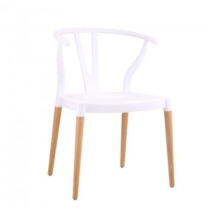 elevenpast White Wegner Wishbone Replica Cafe Chair