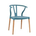 elevenpast Blue Wegner Wishbone Replica Cafe Chair