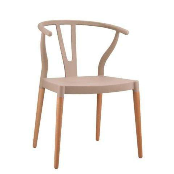 elevenpast Beige Wegner Wishbone Replica Cafe Chair