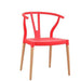 elevenpast Red Wegner Wishbone Replica Cafe Chair