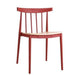 elevenpast Crimson Red Tokyo Wood Seat Cafe Chair