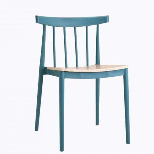 elevenpast Blue Tokyo Wood Seat Cafe Chair