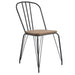 elevenpast Black Hairpin Wood Chair