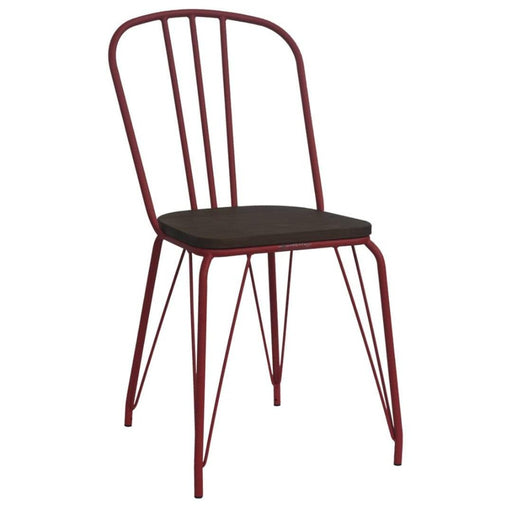 elevenpast Red Hairpin Wood Chair