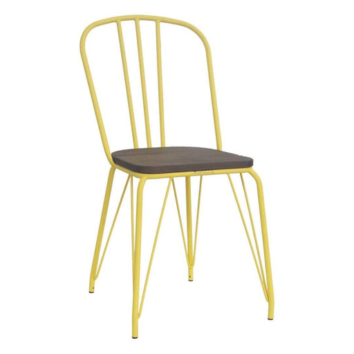 elevenpast Yellow Hairpin Wood Chair