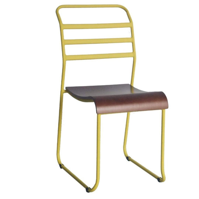 elevenpast Chairs Yellow Curva Wood Cafe Chair