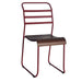 elevenpast Chairs Red Curva Wood Cafe Chair