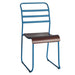 elevenpast Chairs Blue Curva Wood Cafe Chair