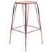 elevenpast Chairs Rose Gold Metalic Wire Barstool