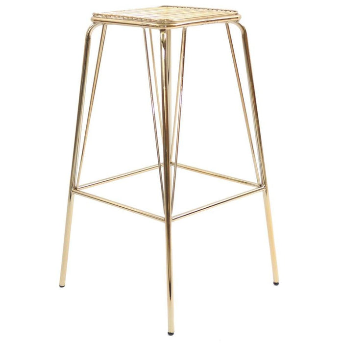 elevenpast Chairs Gold Metalic Wire Barstool